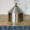 Funil de Aço Inoxidável 304 Extra Espesso Máquina de Enchimento de Cilindro para Líquidos e Massas Alimentícias