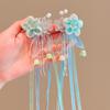 Tocados Hanfu Accesorios para el Cabello Antiguos para Niños Pasador de Cinta Pasador de Flor con Borla Estilo Chino de Hada Súper para Niñas Abrigo Antiguo Ninguno