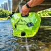 Bolsa de Água Portátil Dobrável para Exterior para Viagem, Acampamento, Piquenique, Bolsa Espessa de Grande Capacidade para Armazenamento de Água com Torneira