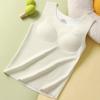 Outono e inverno sem costura cashmere menina colete térmico feminino com período de desenvolvimento da almofada do peito base estudantil roupa interior térmica feminina