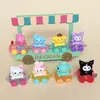 Bolsa Surpresa Trem Sanrio Duas Cores Pingente de Joia DIY Fofo Chaveiro Pequenos Enfeites de Mesa Acessórios de Resina