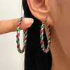 Pendientes de aleación con diseño de alce y copo de nieve, de estilo europeo y americano, con dibujos creativos, para Navidad.