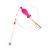 Fábrica em estoque arame de aço pena vara engraçada para gato vara longa elástica rato peixe vara engraçada para gato brinquedo de gato atacado transfronteiriço