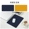 Dropshipping Mouse Pad de Computador Simples e Dupla Face Cor Sólida Pad de Mesa de Alta Qualidade Pad de Escritório Couro Simples à Prova d'Água e de Óleo