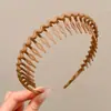 Faixa de cabelo fashion com bolinhas e aba larga, tiara fofa e simples para afinar o rosto para sair, presilha de cabelo, presilha de cabelo de celebridade da internet coreana, acessório de cabelo