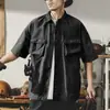 Precio Original Privacidad Camisa Chaqueta Workwear Americana Hombre Verano Nueva Tendencia Marca Outdoor Funcional Secado Rápido Manga Corta Camisa