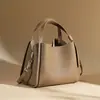 Bolso Canasta de Vacuno Togo Vegetal Lujo Ligero Cuero Genuino Bolso de Mano para Mujer Gran Capacidad Gama Alta Nicho Bolso Cruzado Cubo