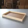 Bandeja de almacenamiento de cuero del fabricante, Bandeja de té rectangular, Portavasos desechable para hotel Bandeja de té