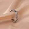 Anillo para Mujer, Lujo Ligero, Nicho de Alta Gama, Anillo Exagerado de Zirconia, Anillo Sencillo, Anillo Abierto, Joyería de Reina Madre, No se Desvanece