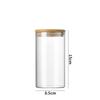 Frasco selado Frasco de chá reto Armazenamento de lanches de frutas secas Garrafa de vidro Cozinha Grão grosso Subembalado Frasco de armazenamento de alto borosilicato