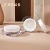 Huayi Caixa Transparente Branca para Pó Solto Frasco de Pó Solto Fabricante de Embalagens Personalizadas Maquiagem Personalizada Cosméticos HY-8074