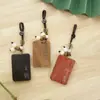 Llavero Grande de Sándalo con Incrustación de Plata, Simbolizando un Mensaje Significativo, Grabado como Regalo Souvenir, Adecuado para Bolsas y Llaveros de Coche, Portátil