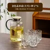 Copos de Água de Vidro Estilo Chinês para Uso Doméstico, Conjunto de Copos para Sala de Estar, Resistente a Altas Temperaturas, para Receber Convidados, Fazer Chá, Beber Água, Conjunto de Chá de Alta Qualidade