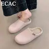 Pantuflas de Algodón Impermeables para Mujer Otoño e Invierno Estilo Nuevo Más Terciopelo Perezosas Slip-on Exteriores Antideslizantes Engrosadas Cálidas Pantuflas de Algodón para Hombre