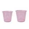 Cubo de basura de plástico recortado para el hogar Sala de estar Dormitorio Cubo de basura de plástico Tapa simple sin tapa Papelera de baño Basura de limpieza