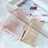 Coroa de noiva pente de cabelo de 20 dentes aço espesso de alta qualidade pente de arame acessório de cabeça atacado venda quente acessórios de cabelo acessórios diy