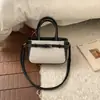 Bolso retro de bloques de color, moderno y elegante, bolso de hombro versátil estilo coreano, bolso cruzado chic y elegante para ir al trabajo