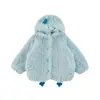 Abrigo de Invierno Cálido para Niños Wulibu 2026 Nuevo Estilo Felpa Gruesa con Forro de Polar, con Capucha, Dibujos Animados de Peluche
