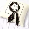 Ins fita de cetim da Coreia do Sul lenço feminino tira estreita fita decorativa multiuso versátil cinto lenço fino pequeno
