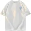 Camiseta Masculina Simples de Algodão Puro Manga Curta 2026 Verão Nova Estilo Hong Kong Ins Tendência Solta Casual Gola Redonda Camiseta Roupas Masculinas