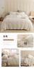 Juego de Cuatro Piezas de Algodón Puro Estilo Japonés Lujo Ligero Estilo Simple Funda de Edredón de Algodón Lavado Funda de Edredón Cama Sábanas de Cama Ropa de Cama