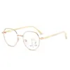 Gafas de Lectura Progresivas Multifocales para Mujer, Lujoso Marco Dorado, Ultraligeras y Cómodas, Bloqueo de Luz Azul, Alta Definición para Personas de Mediana Edad y Mayores