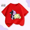 Camiseta de Algodão Infantil de Verão Desenho Animado Aphmau 2026 Transfronteiriça Europeia e Americana Nova de Verão História Estranha Camiseta de Algodão Infantil