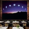 Fondo de tela de cielo estrellado lunar tela colgante ins lienzo para habitación tapiz de sala de estar pared de fondo de mesita de noche tela para pared de dormitorio de celebridad de internet