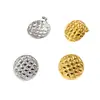 Pendientes de Acero de Titanio Europeos y Americanos con Patrón de Diamante Lujo Accesible de Moda Dorada de Alta Gama Joyería de Oro Real Chapada en Oro Pendientes Joyería para Niñas