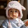 Gorros para Bebés Niños y Niñas Otoño e Invierno, Lindos Gorros de Invierno Cálidos para Bebés Niños y Niñas con Protección para Orejas de Felpa