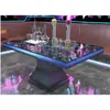 Juego de Sofá y Mesa de Café de Alta Gama para Salas de Fiesta, Salas Privadas, Bares, Cines, Clubes de Entretenimiento, Asientos en Booth en Forma de U y L