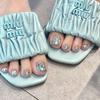 12 Piezas de Parches Puros Hechos a Mano para Uñas de los Pies, Uñas de los Pies Usables, Nuevo Producto Verano 2026, Parches para Uñas de los Pies que Mejoran la Blancura, Removibles