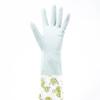 Guantes de lavado y lavado para el hogar, limpieza de cocina, guantes para el hogar con forro polar, apertura engrosada, color aleatorio