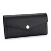 Cartera para Mujer, Piel Genuina, Estampado de Palma, Cartera Larga, Bolso de Mano con Bloques de Color de Moda Nuevo 2026, Cartera de Piel de Vaca