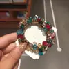 Pulsera de mujer con cabeza de cristal de color coreano, cuerda para el cabello de doble propósito, estilo simple y fresco, correa para el cabello gruesa, anillo para el cabello
