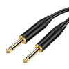 Cable de Audio Ts de 6.5mm Chapado en Oro Macho-Macho Cobre Libre de Oxígeno Cable de Audio para Instrumentos Electrónicos Cable para Guitarra Modelo Más Vendido
