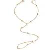1 Pieza de Tobillera de Manoplas para Mujer Estilo Minimalista Cadena de Frijol Sexy Vacaciones en la Playa Joyería Elegante de Gama Alta