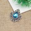 Plata Antigua de Xizang Encaje Calado Cristal Material DIY Accesorios Gota de Agua de Cristal Placa de Flor de Aleación Hebilla de Diamante Pegatina Ropa con Diamantes