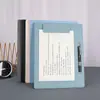 Tabla de Escritura de Cuero A4 con Impresión de Logo, Carpeta de Oficina para Negocios, Bloc de Notas, Carpeta para Guardar Recibos, Diseño Simple