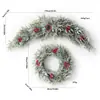 Conjunto de guirlanda e chifre de Natal, Vinha de Natal, Mistura de PE+PVC, Guirlanda Norfolk, Decorações de Natal, Transfronteiriço
