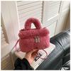 Bolsos Peludos de Nicho Transfronterizos Otoño e Invierno para Mujer 2026 Nuevo de Moda Popular Versátil Bolso Cruzado Tipo Cubo Bolso Peludo