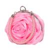 En stock Bolsa de flor tridimensional de seda para mujer Bolso de vestir japonés y coreano bolso de noche bolso de mano para novia bolso de flor para boda monedero