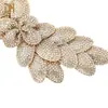 Diamante Completo Super Brillante Pedrería Doble Lazo Ropa de Mujer Zapatos Decorativos Hebilla de Zapato Flor Accesorios para Zapatos Bolsas de Zapato DIY Accesorios Venta al por Mayor