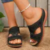 Sandalias Casuales de Moda de Verano 2026 para Mujer de Talla Grande, Cómodas, con Agujeros, Slip-on, Talla Única para la Mayoría