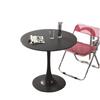 Recepción de Conferencia y Juego de Mesa y Sillas de Negociación, Mesa Redonda de Comedor para Cafetería y Tienda de Té con Leche, Mesa de Comedor Moderna Simple Tulipán para Balcón