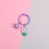 Llavero Creativo Lindo Caramelo Colorido Flor Campana Hebilla Colgante para Bolso Hecho a Mano DIY Pequeño Regalo Accesorios de Ganchillo
