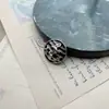 Estilo Británico Botón de Metal Anna Negro Taladro Redondo Lana Hebilla Tat Hebilla Plana Traje Hebilla Formal