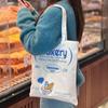 Loja de panificação Sacola de lona Sacola de compras criativa Bolsa de publicidade Sacola de algodão Sacola de lona empresarial Logotipo impresso