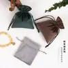 Bolsa de Terciopelo para Joyería, Bolsa de Almacenamiento para Joyería, Bolsa de Regalo de Terciopelo con Cordón, Bolsa de Terciopelo con Cordón