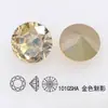 Dongzhou Diamante de Cristal Redondo Fondo Plano 10mm Flash K9 Lote Completo Diamante de Cristal Redondo Base Redonda Accesorios para Joyería DIY